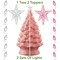 Casafield Hand Painted Ceramic Christmas Tree, 24-Inch Pre-Lit Tree with 148 Multi Color Lights and 2 Star Toppers